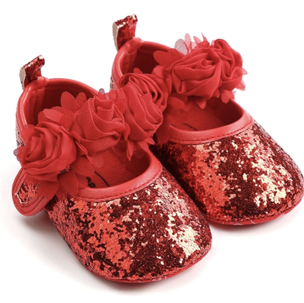 Red Baby Girl Shoes Outfit Birthday Wedding Flower Girl Christmas New Year